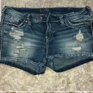 Silver shorts size 31 brand new condition aiko